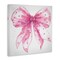 Stupell Industries Fabulous Pink Bow Canvas Wall Art Design by Ramona Murdock